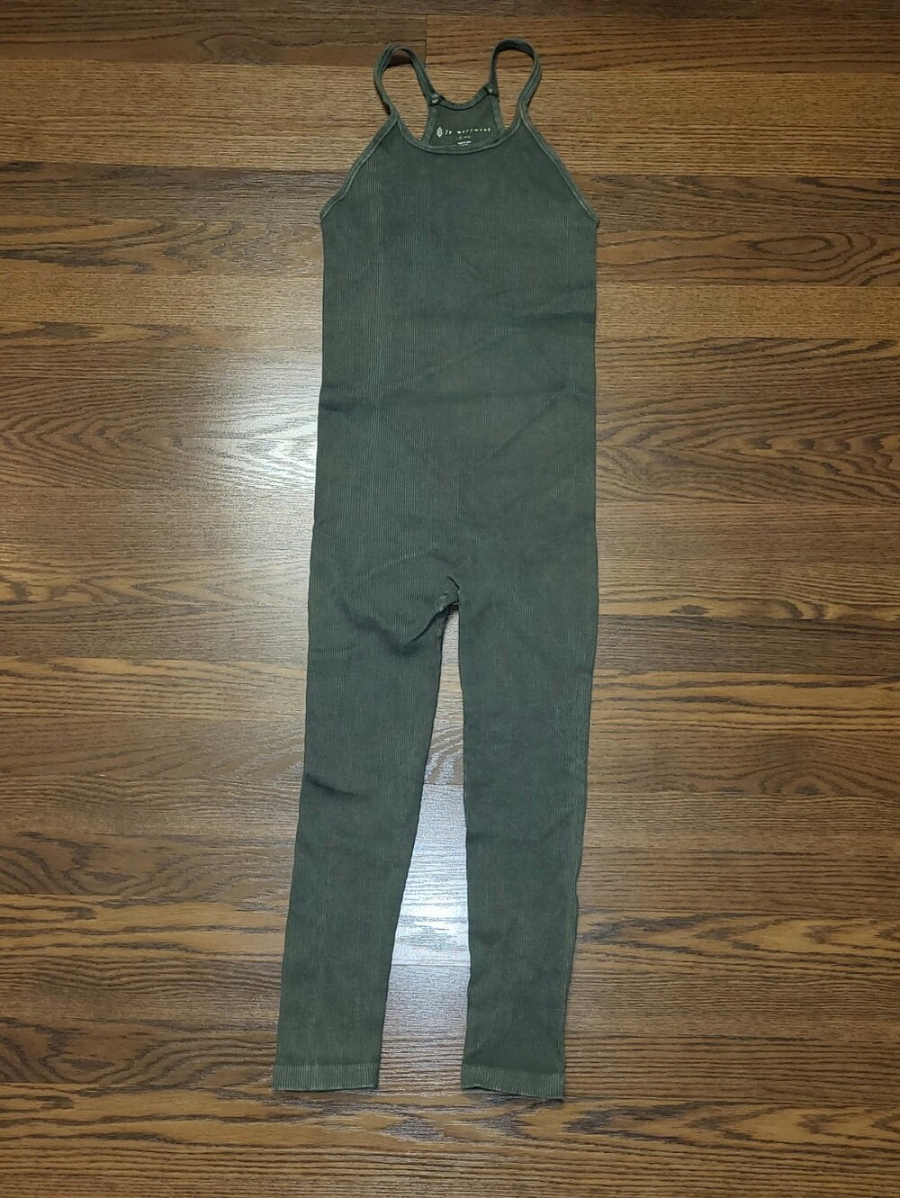 Olive Green FREE PEOPLE MOVEMENT Body Suit Unitard Legging Onesie Jumpsuit sz M